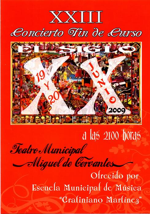 Programa de Mano, "El siglo XXI", montaje creado por Antonio Domingo.